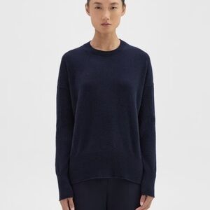 Theory Merino Wool Karenia Sweater V neck dark blue Size Small